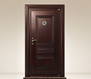 單扇鋼質隔熱防火入戶門-帶門鈴門鏡
